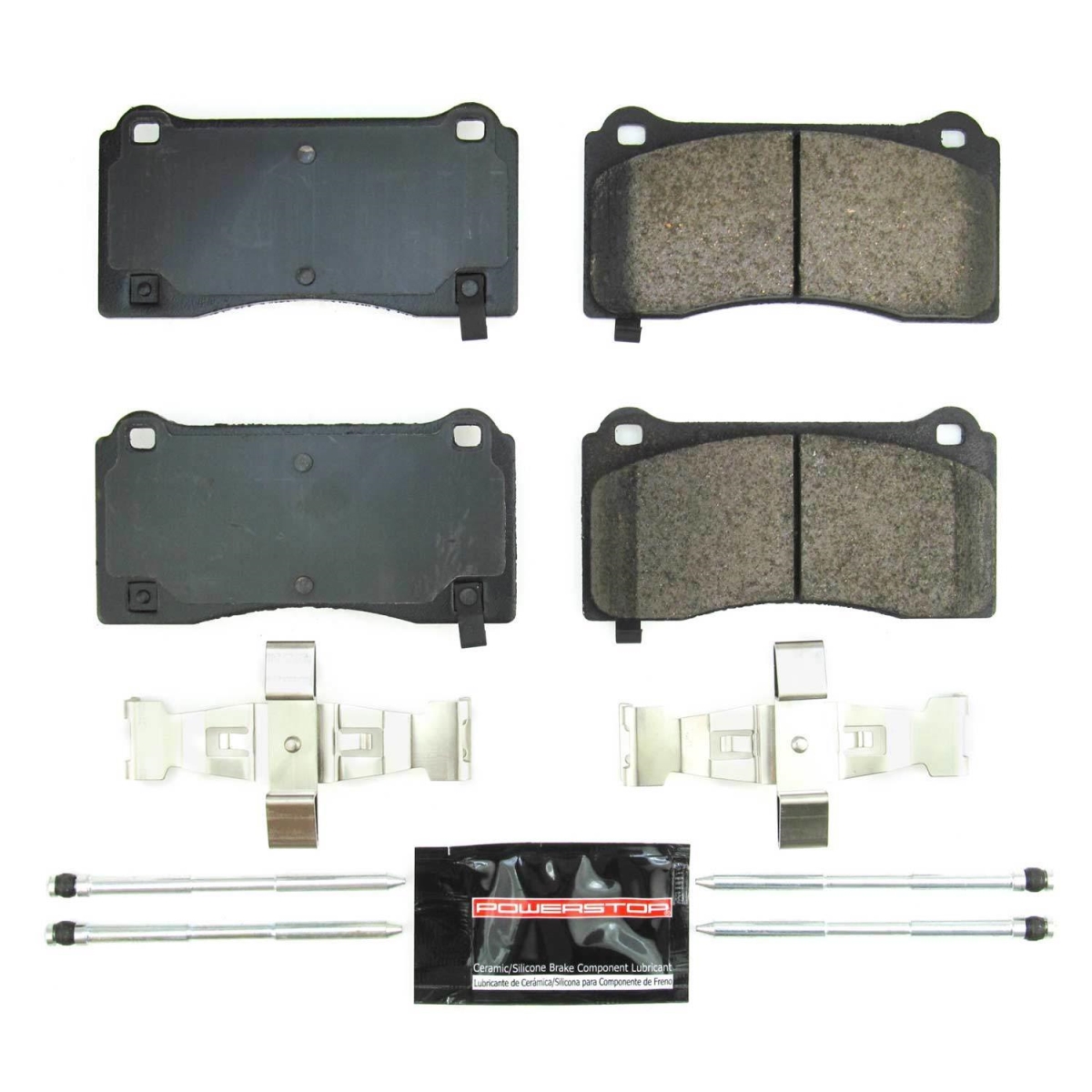 PowerStop Z23-2195 Front Z23 Evo Sport Brake Pads with Hardware for 2017-21 Tesla Model 3