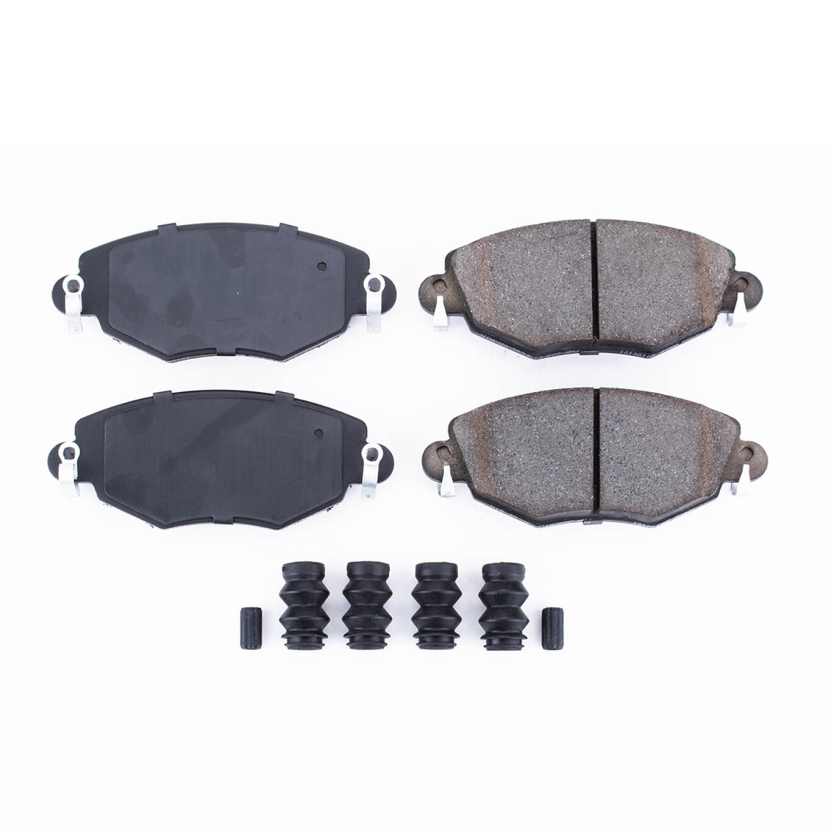 Front Z17 Evolution Ceramic Brake Pads with Hardware for 2002-08 Jaguar X-Type
