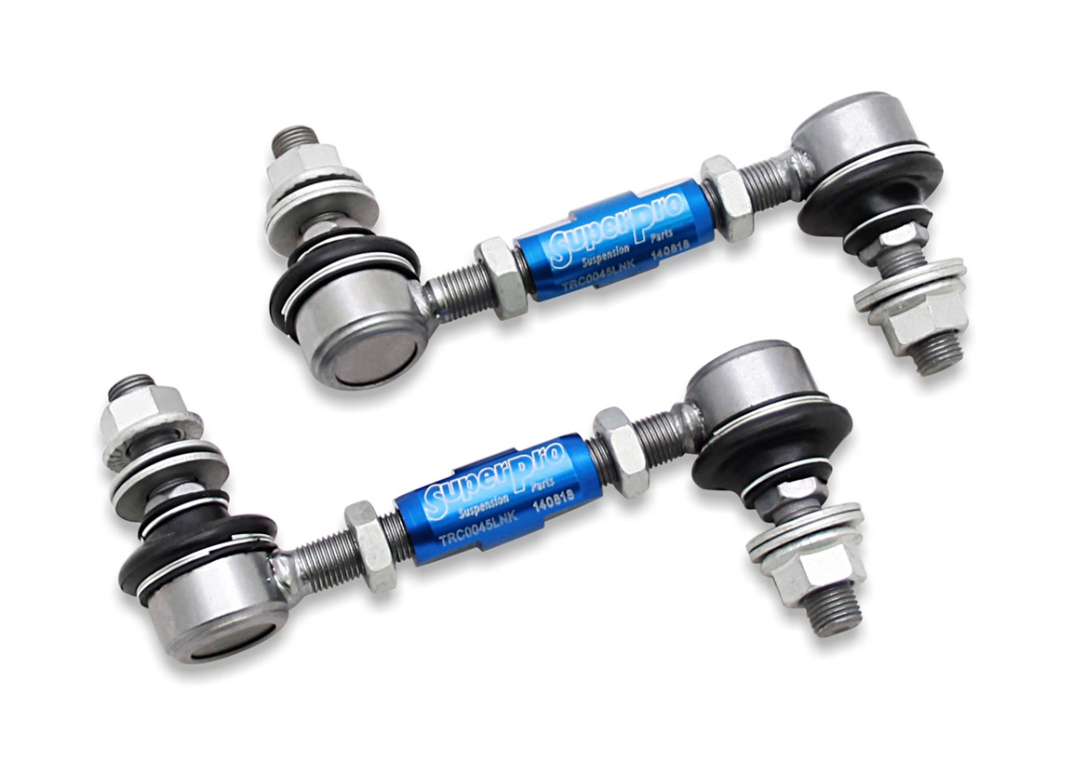 TRC1245A 12 mm Studs & 125-145 mm Rear HD Adjustable End Link Set for 2018 Kia Stinger Base