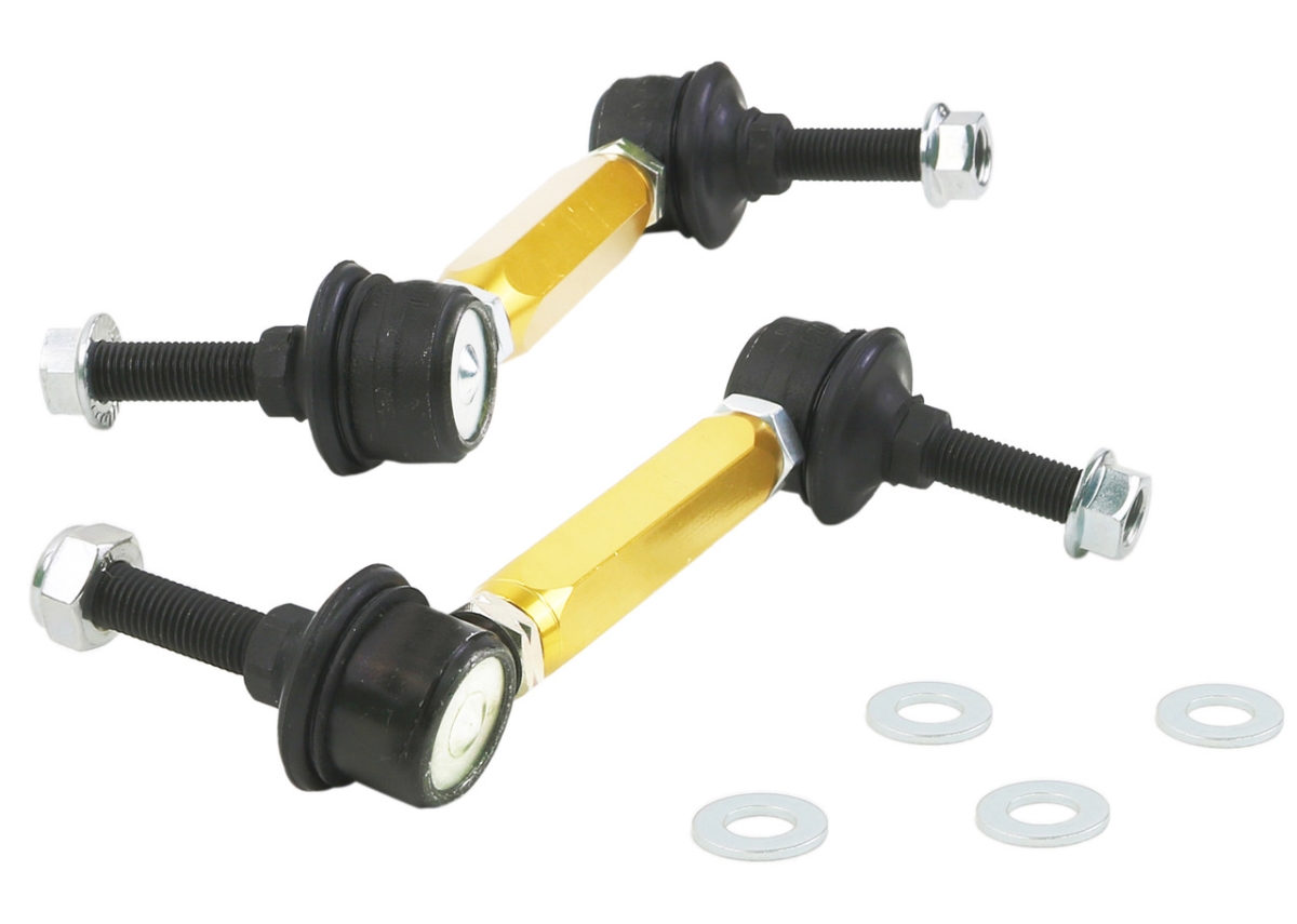 Whiteline KLC140-135 Universal Sway Bar End Link Kit with 130-155 mm Heavy Duty Adjustable & 10 mm Ball Studs for 2012-2015 BMW 118i Base