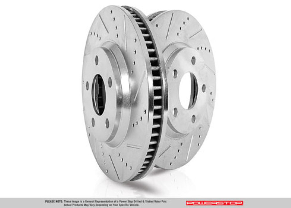 PowerStop AR8396XPR Evolution Drill & Slot Rotor for 2020 Jeep Gladiator Altitude - Set of 2