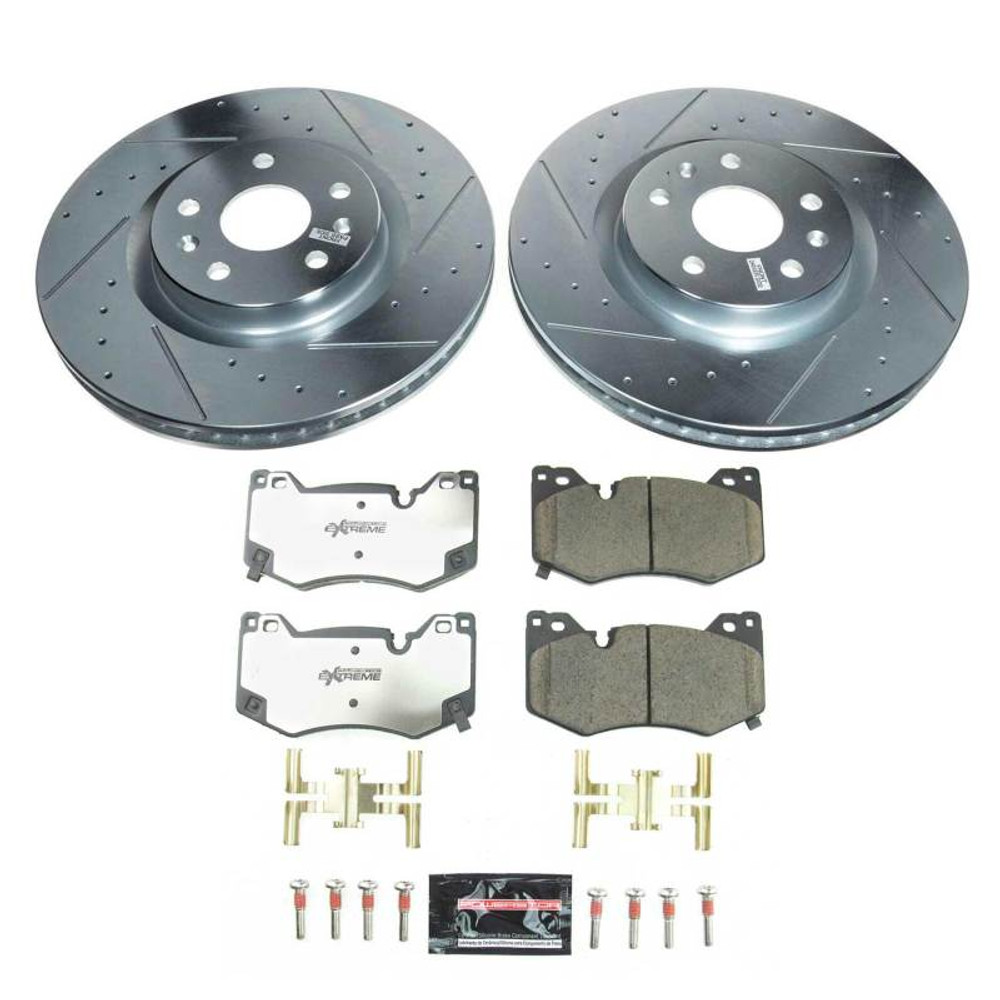 PowerStop K8529-26 Z23 Evolution Kit with Cals for 2020-2021 Chevrolet Corvette Stingray