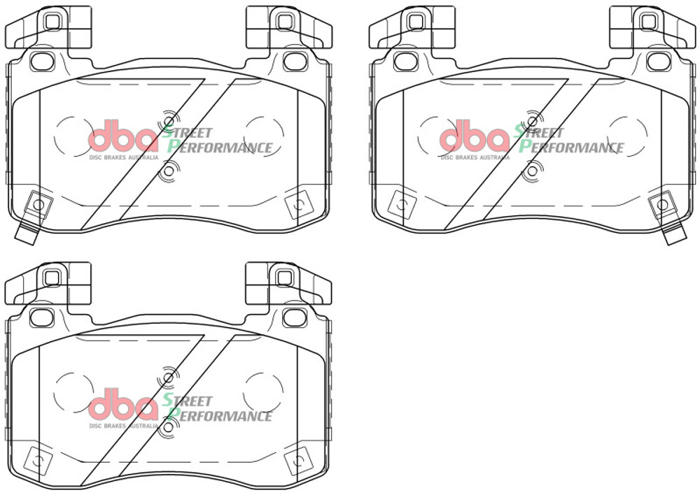 DB15003SP SP Performance Brake Pads for 2018 Kia Stinger V6