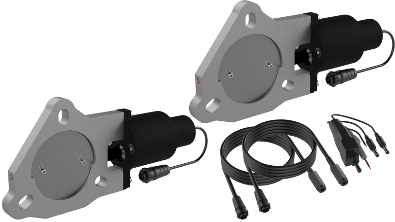 3 in. Bolt-On QTEC Dual Electric Cutout Valves - Pair