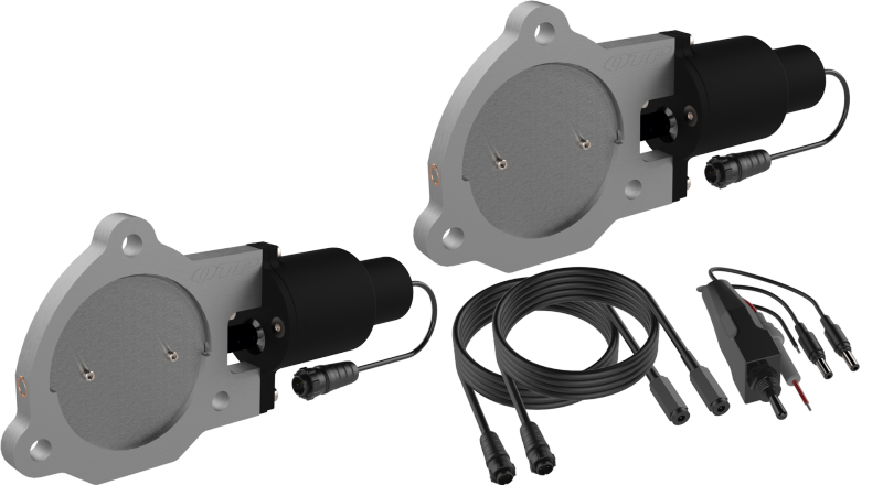 3.5 in. Bolt-On QTEC Dual Electric Cutout Valves - Pair