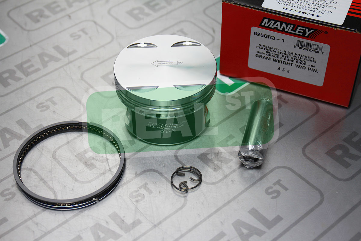 625GR3-1 88.4 mm Stroke Flat Top Grade 3 Single Platinum Series Piston with Ring for Nissan GT-R 3.8L VR38DETT
