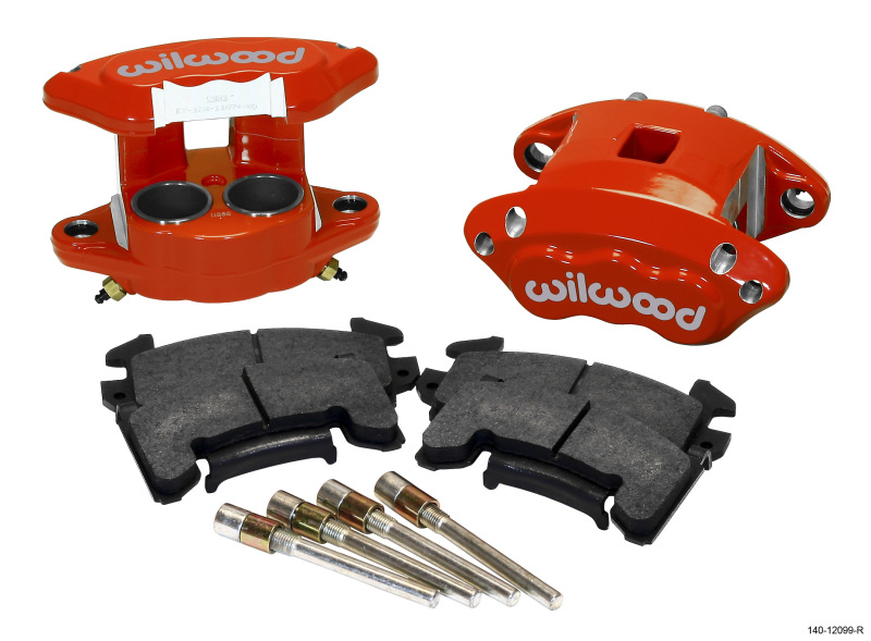 1.62 x 1.62 in. D154 Front Caliper Kit with Red Piston 1.04 in. Rotor