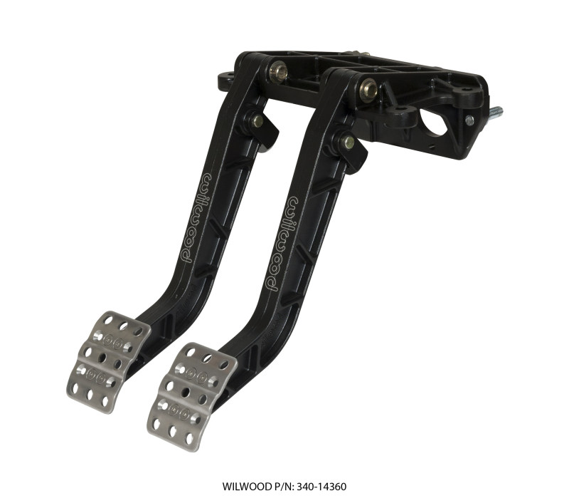 6.25-1 Adjustable-Tandem Dual Pedal with Brake & Clutch Black E-Coat Forward Swing Mount