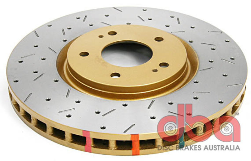 Picture of DBA 4418XS Front Drilled & Slotted 4000 Series Rotor for 2003-2005 Evolution 8 by 9
