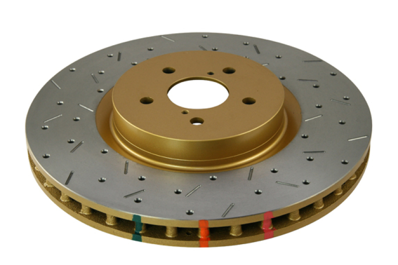 Picture of DBA 4654XS-10 04-12 Subaru STI & 2017 BRZ with Performance Pack 10 Stud Hole Front Drilled & Slotted 4000 Series Rotor