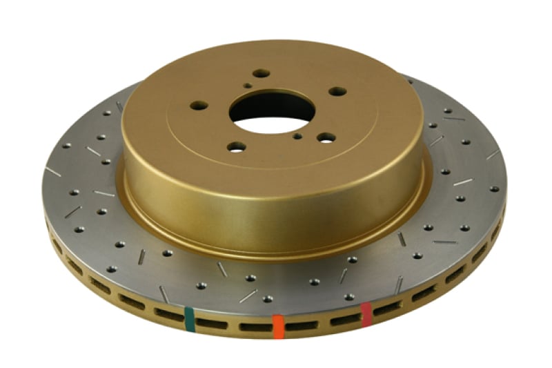 Picture of DBA 4655XS-10 Hole Rear Drilled & Slotted 4000 Series Rotor for 2004-2007 WRX & STI Turbo 10 Stud