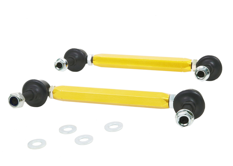 Whiteline KLC140-195 Universal Sway Bar Link Kit-Heavy Duty Adjustable Steel Ball with 10 mm