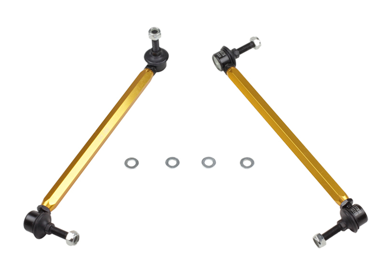 Whiteline KLC105 Front Sway Bar Link Kit-Adjustable Ball End Links for 02-06 R53 & 06 Plus R56 Mini Cooper S