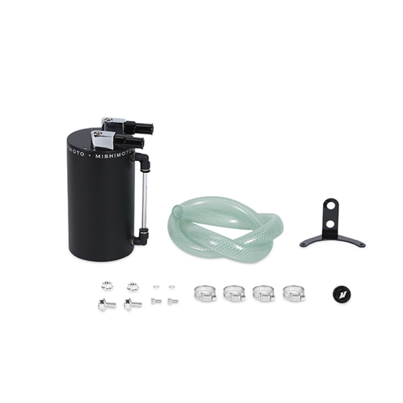 Large Aluminum Oil Catch Can - Wrinkle Black