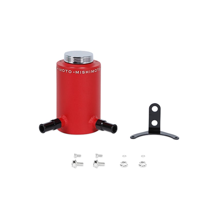 Aluminum Power Steering Reservoir Tank - Wrinkle Red