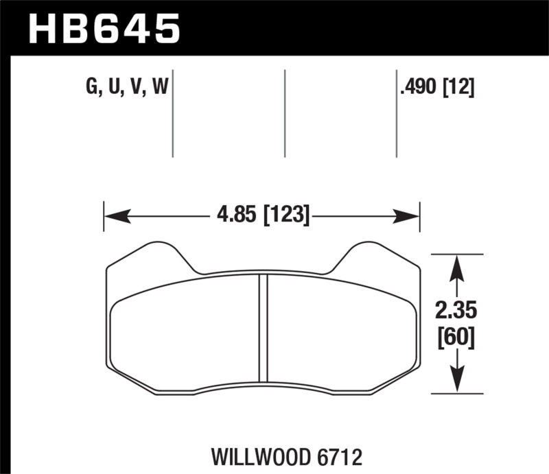 Wilwood Type 6712 DTC-30 Brake Pads