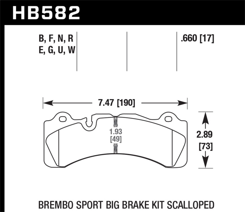 HPS 5.0 Street Brake Pads for Brembo Caliper