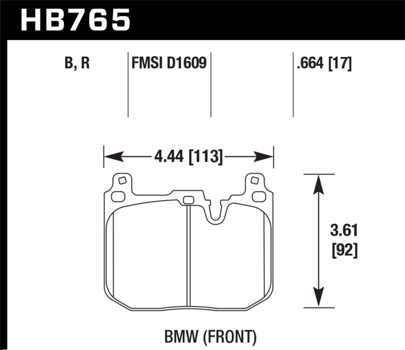Race Front Brake Pads for 2012-2015 BMW 228i DTC-60