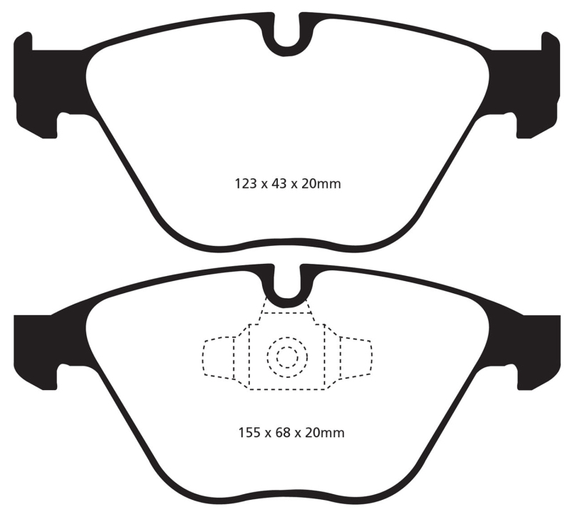 DP41512R Yellowstuff Front Brake Pads for 13 Plus BMW X1 2.0 Turbo