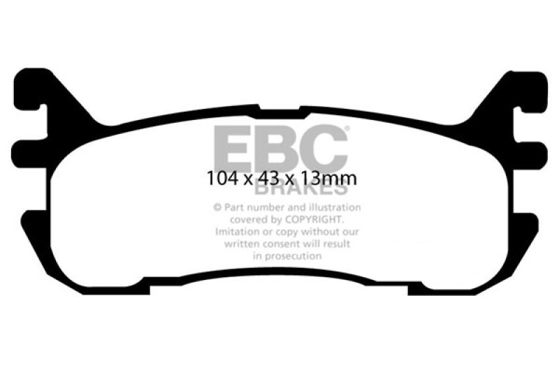 DP21003 Greenstuff Rear Brake Pads for 97-02 Ford Escort 2.0