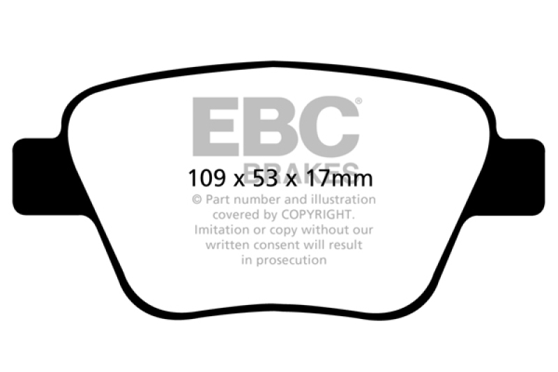 Greenstuff Rear Brake Pads for 10-13 Audi A3 2.0 Turbo