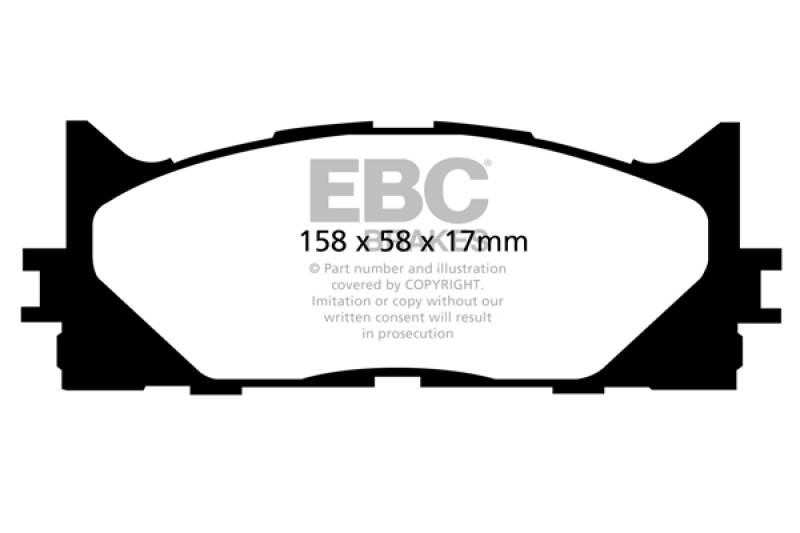 DP41790R Yellowstuff Front Brake Pads for 13 Plus Lexus ES300h 2.5 Hybrid