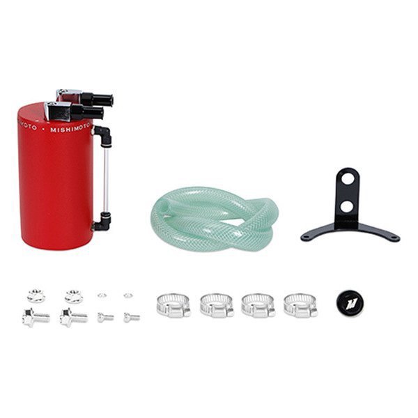 MMOCC-LAWRD Aluminium Oil Catch Can, Wrinkle Red - Large