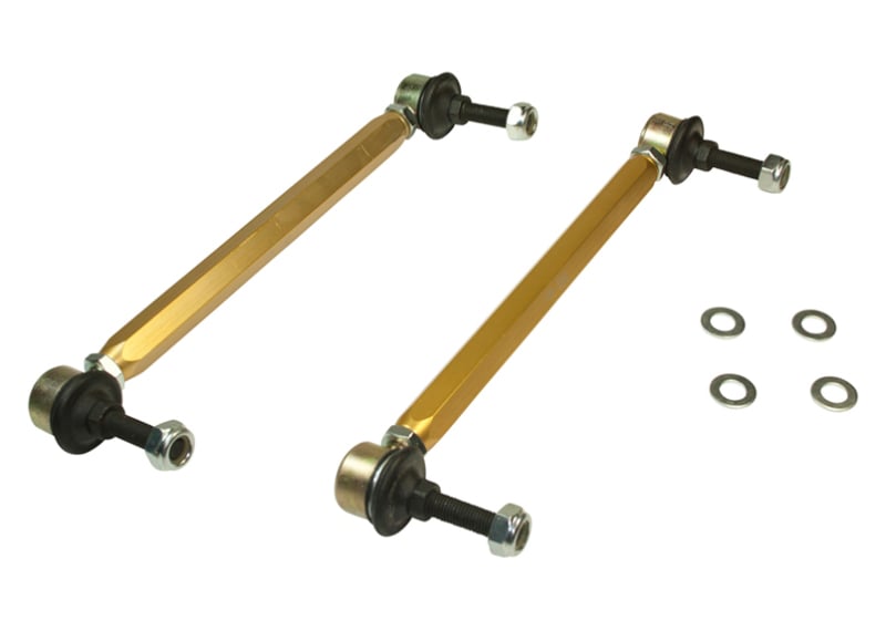 Whiteline KLC140-255 Universal Sway Bar Link Kit-Heavy Duty Adjustable 10 mm Ball Style