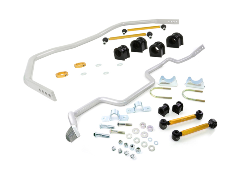 Whiteline BFK005 Front & Rear Adjustable Sway Bar Combo with Links & Locks for 05-14 Ford Mustang S197