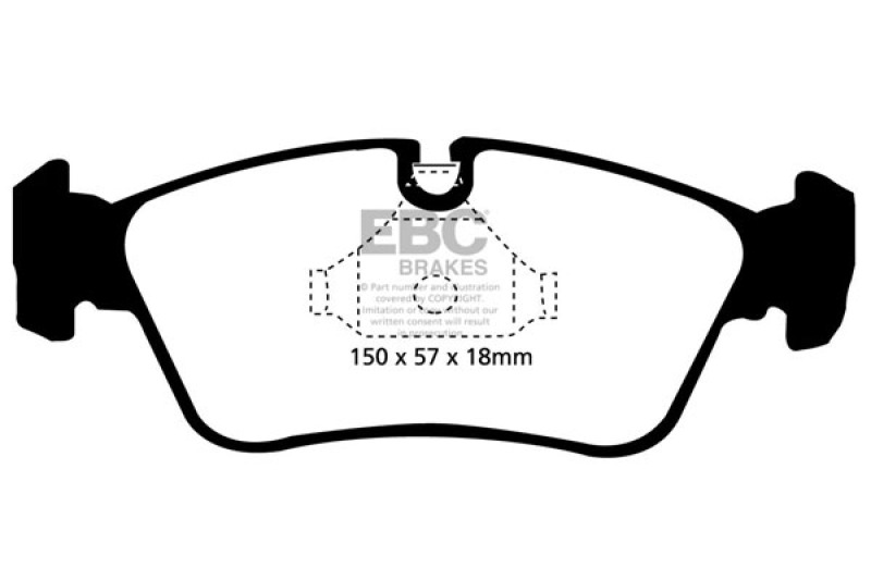DP31211C Redstuff Front Brake Pads for 99-02 BMW Z3 2.5