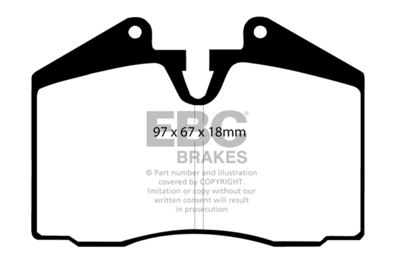 DP3612C Redstuff Front & Rear Brake Pads for 89-95 Ferrari 348 3.4