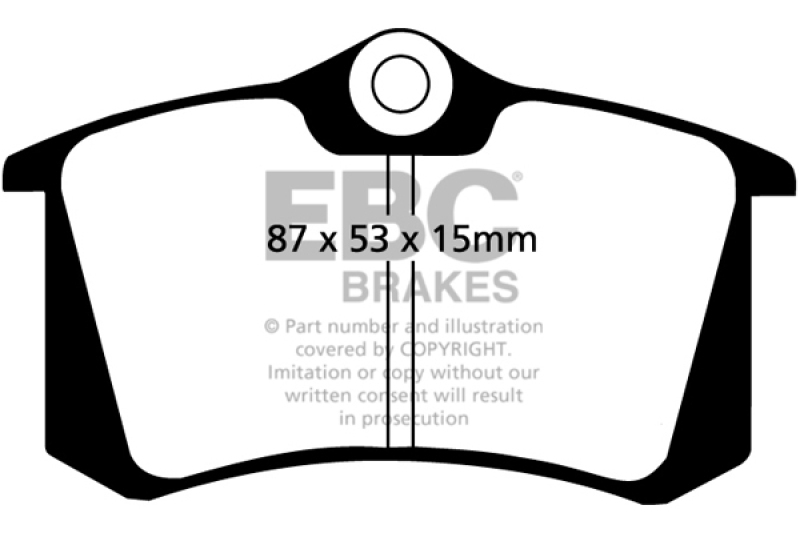 DP3680C Redstuff Rear Brake Pads for 10-13 Audi A3 2.0 TD