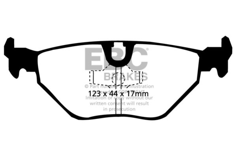 DP3690C Redstuff Rear Brake Pads for 87-91 BMW M3 2.3