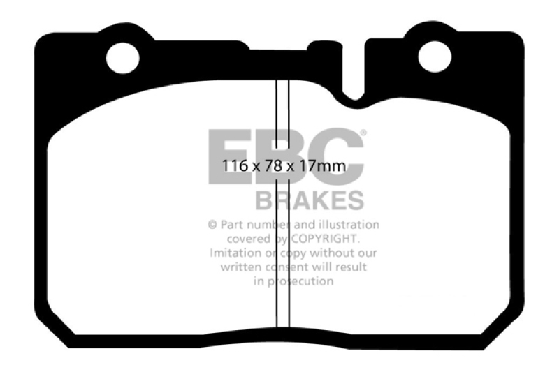 DP41154R Yellowstuff Front Brake Pads for 95-00 Lexus LS400 4.0