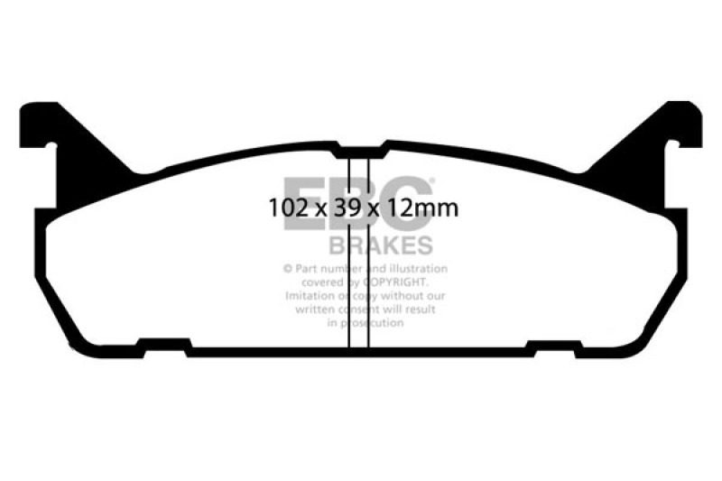 DP4828R Yellowstuff Rear Brake Pads for 91-96 Ford Escort 1.8