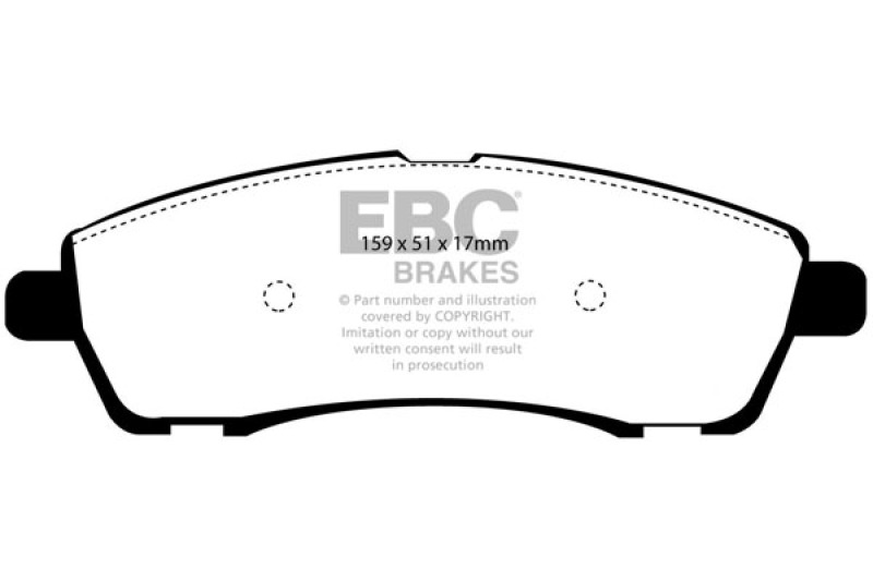 DP61603 Greenstuff Rear Brake Pads for 00-02 Ford Excursion 5.4 2WD