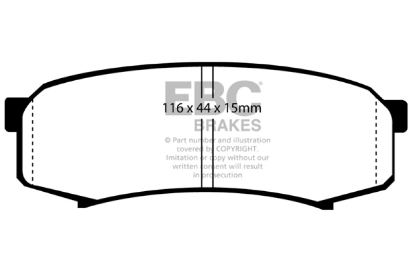 DP6993 Greenstuff Rear Brake Pads for 10 Plus Lexus GX460 4.6
