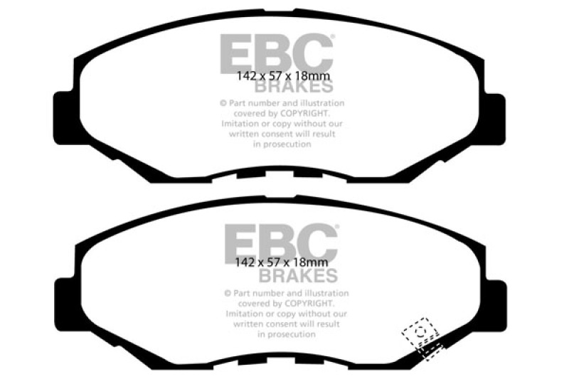 DP61655 Greenstuff Front Brake Pads for 02-04 Honda CR-V 2.4