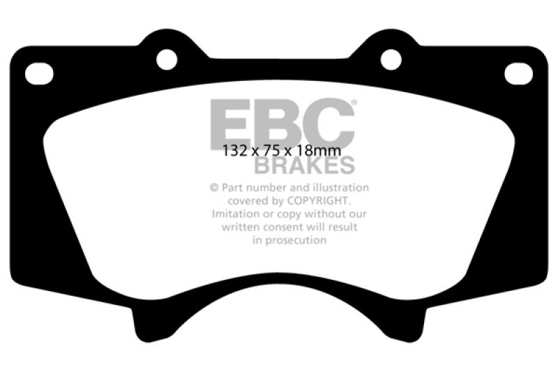 DP61657 Greenstuff Front Brake Pads for 10 Plus Lexus GX460 4.6
