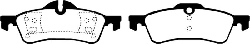 Redstuff Rear Brake Pads for 04-06 Mini Hardtop 1.6