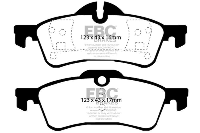 Yellowstuff Rear Brake Pads for 02-03 Mini Hardtop 1.6