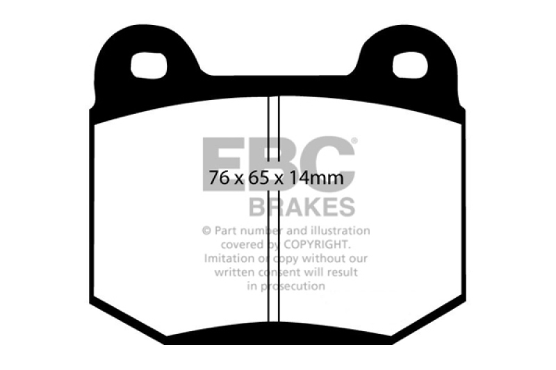 DP31538C Redstuff Rear Brake Pads for 99-03 Mitsubishi Lancer Evolution 2.0 Turbo