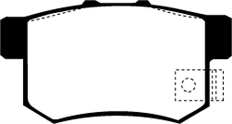 DP3781-2C Redstuff Rear Brake Pads for 01-03 Acura CL 3.2