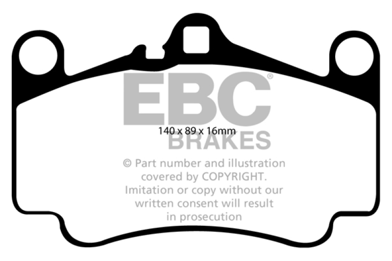 DP41515R Yellowstuff Front Brake Pads for 03-05 Porsche 911 3.6 Carrera 4S