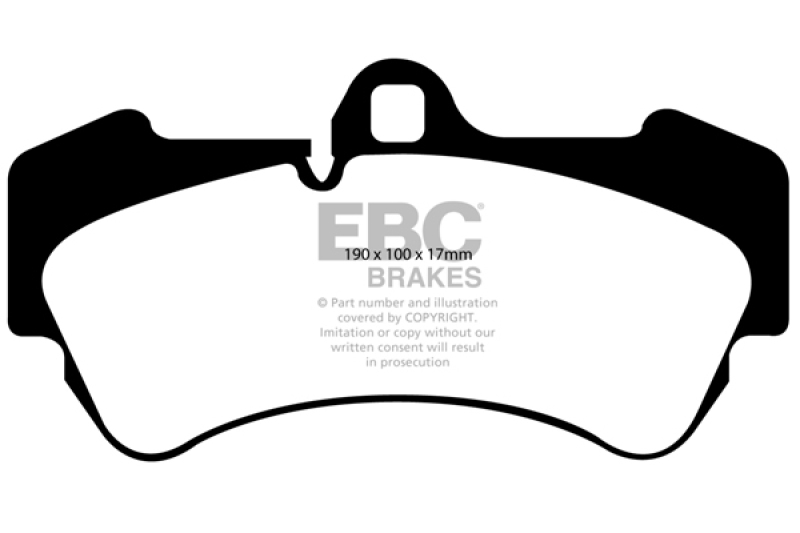 DP41521R Yellowstuff Front Brake Pads for 04-07 Porsche Cayenne 3.2
