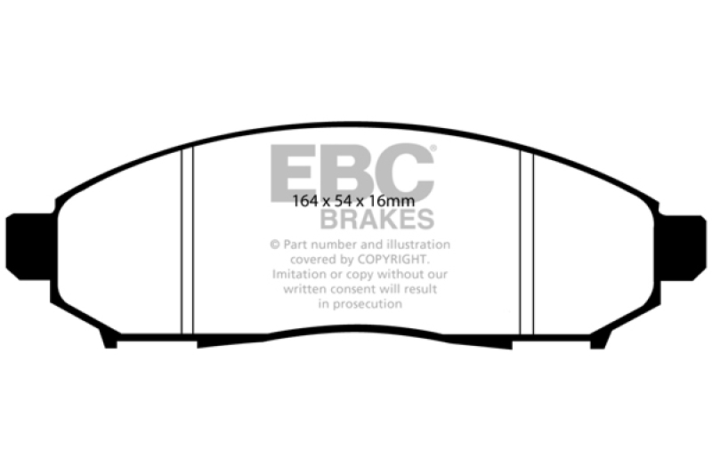 DP61747 Greenstuff Front Brake Pads for 05 Plus Nissan Frontier 2.5 2WD
