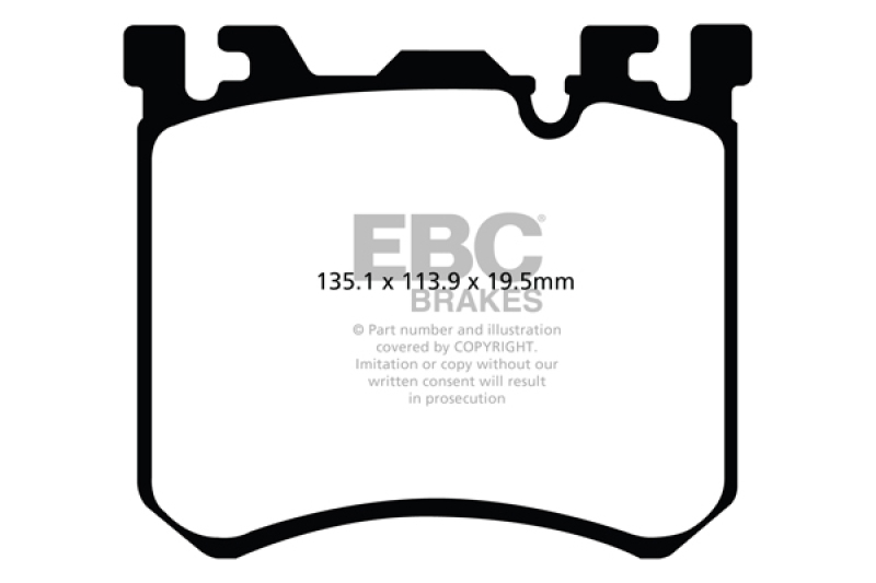 DP32091C Redstuff Front Brake Pads for 2010 BMW X5M 4.4L Twin Turbo