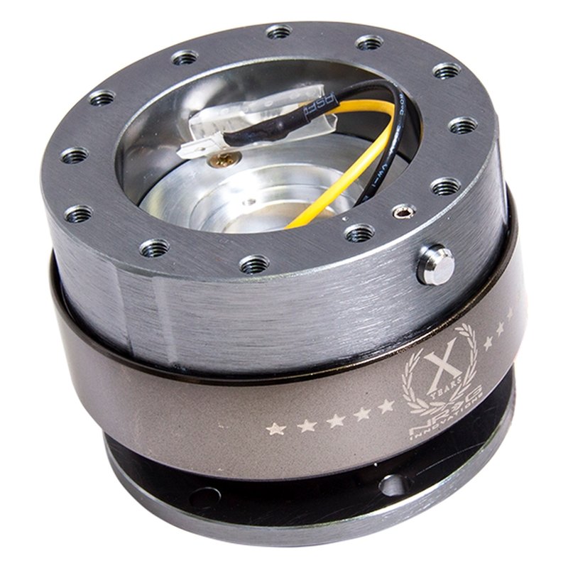 SRK-200GM 2.0 Gen Steering Wheel Quick Release with Gunmetal Body & Titanium Chrome Ring