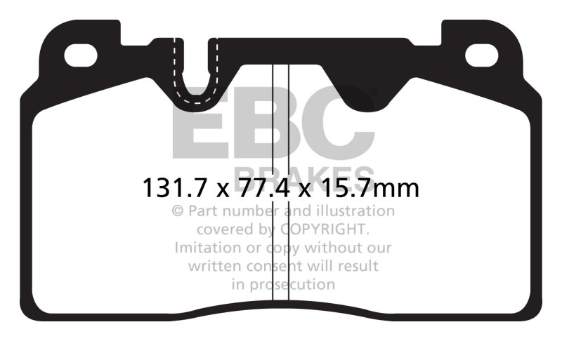 DP32168C Redstuff Front Brake Pads for 2012 Audi Q5 2.0 Turbo