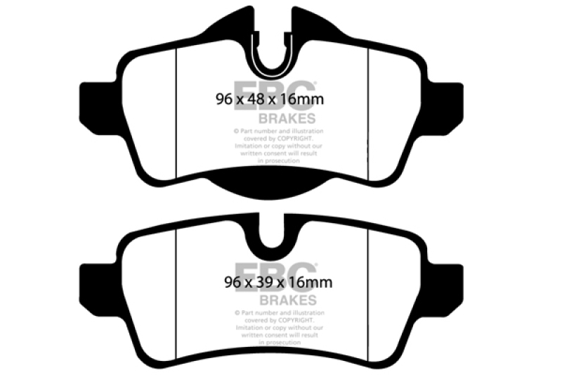 DP21931 Greenstuff Rear Brake Pads for 2007-2014 Mini Hardtop 1.6L